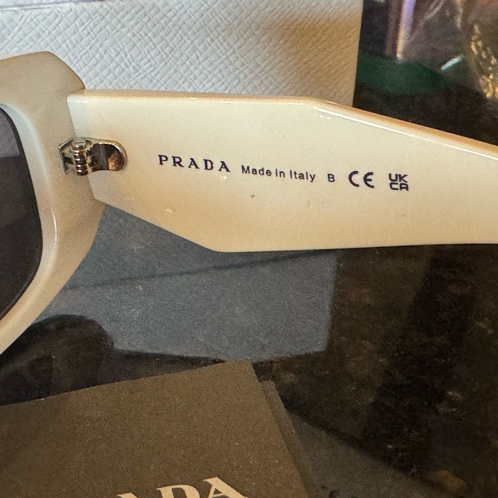 Prada PR17WS White Symbole Collection Sunglasses - Picture 5 of 8